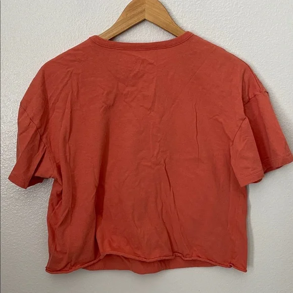 The Rolling Stones orange daisy crop band graphic tee M - Picture 6 of 6